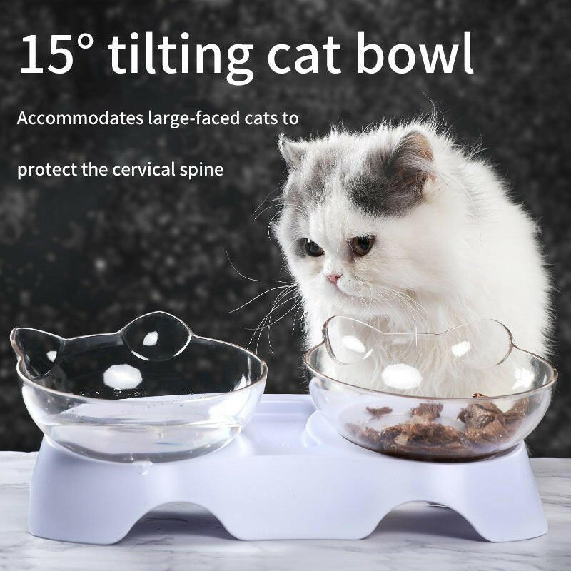 Bowl Cat Feeding And Drinking. - linilee