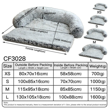 Large Dog Sofa Bed with Zipper. - linilee