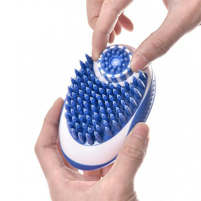 Dog brush Comb Pet SPA Massage Brush Soft Silicone - linilee