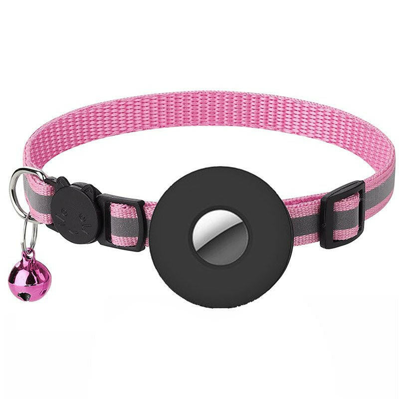 Collar With Bell Airtag Reflective cat collar - linilee