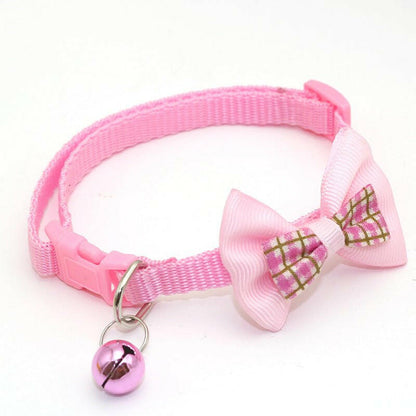 New Pet Lattice Bow Collar For Cats Cat collar - linilee