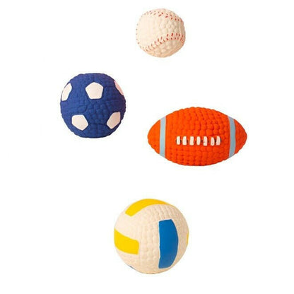 Dog Toys Latex Rugby Tennis. - linilee