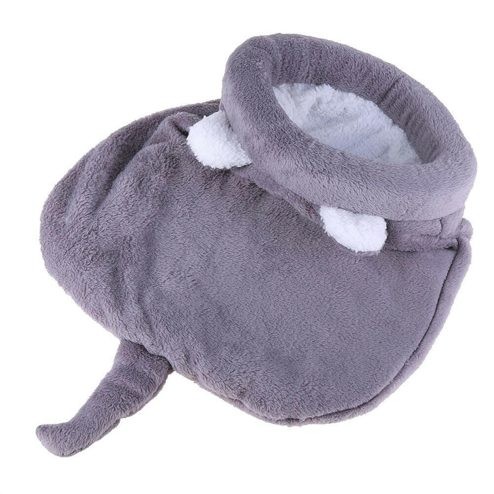 Coral Fleece Cat Sleeping Bag Bed. - linilee