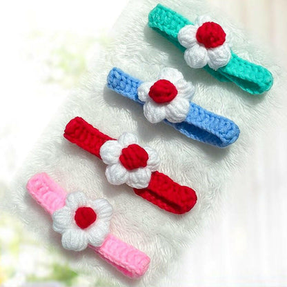 Wool Knitted Cat collar - linilee