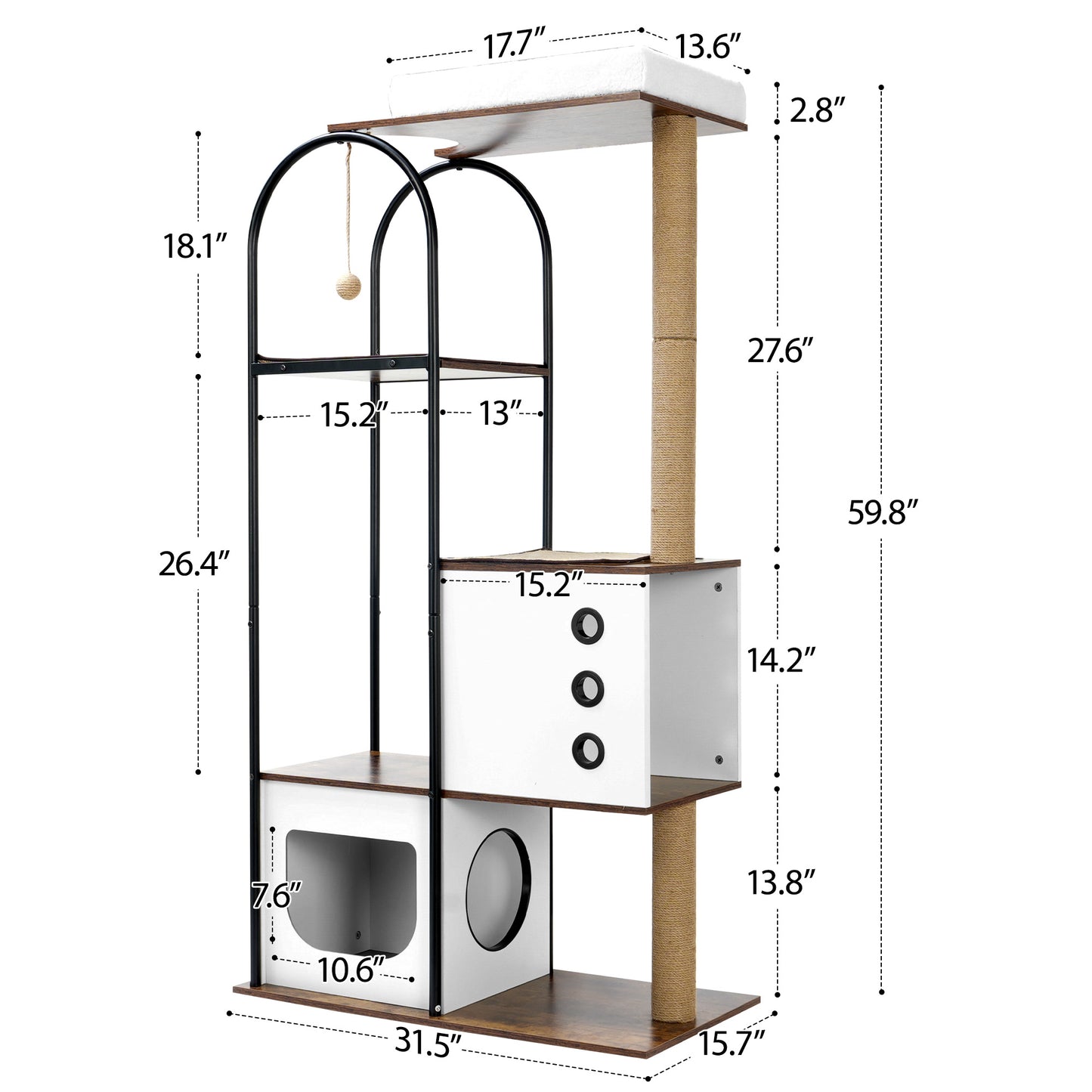 cat climbing frame, - linilee