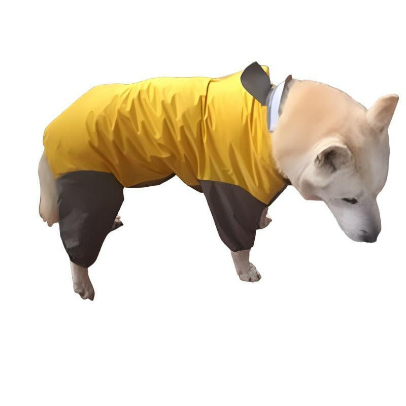 Large Dog Clothes Waterproof Rain Jumpsuit. - linilee