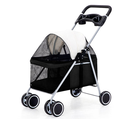 Teddy Outdoor Portable Folding Pet Cart - linilee