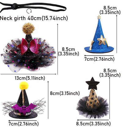 Cute Adjustable Decorations Mini Pet Dog Cat Halloween Hat - linilee