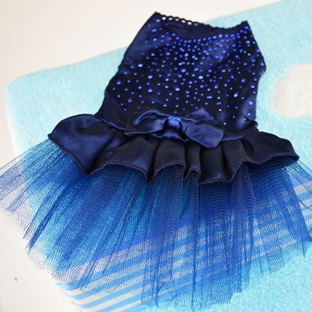 Cat Tutu Dress Rhinestone Bowknot . Princess Dress - linilee