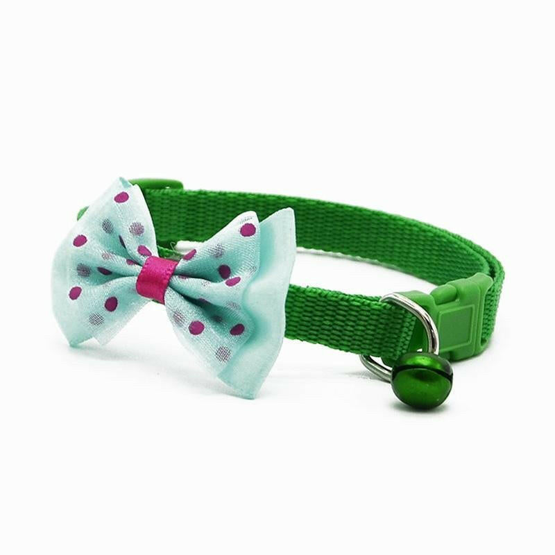 Collars With Bowknot Bells Charm Necklace Cat collar - linilee