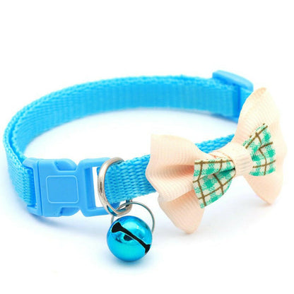 New Pet Lattice Bow Collar For Cats Cat collar - linilee