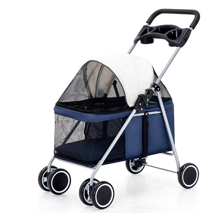 Teddy Outdoor Portable Folding Pet Cart - linilee