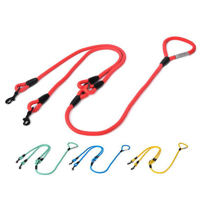 Double-Headed Dog Leash Pulls Two Dogs. - linilee