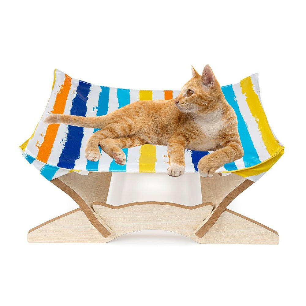 Pet Bed Wooden Cat Hammock. - linilee