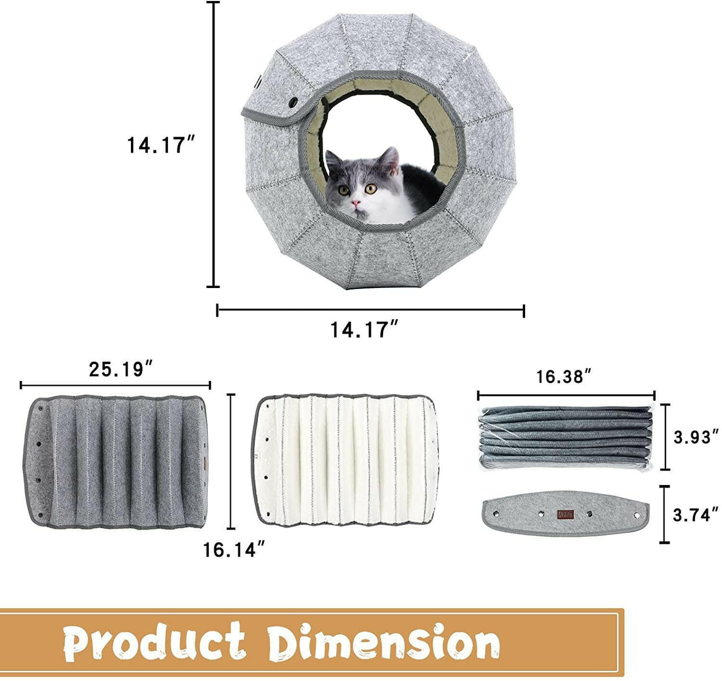 Foldable Pet Bed Cat Kennel. - linilee