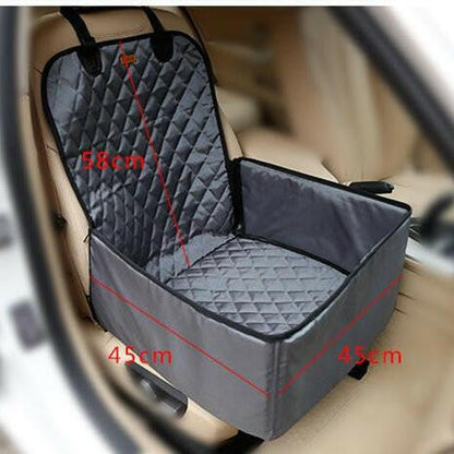 Mat Blanket Foldable Pet Dog Car Carrier Basket. Safety Single Seat Bag - linilee