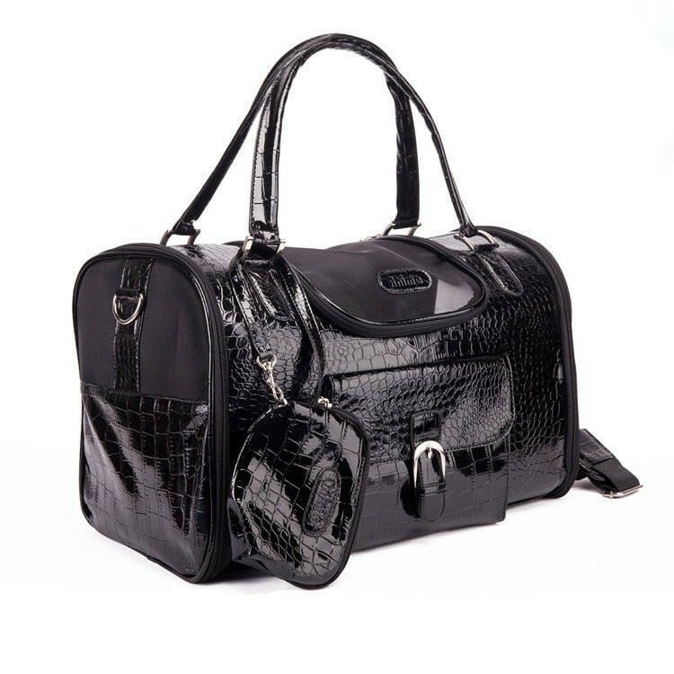 Brand Crocodile PU Leather Dog Carrier Bag. - linilee