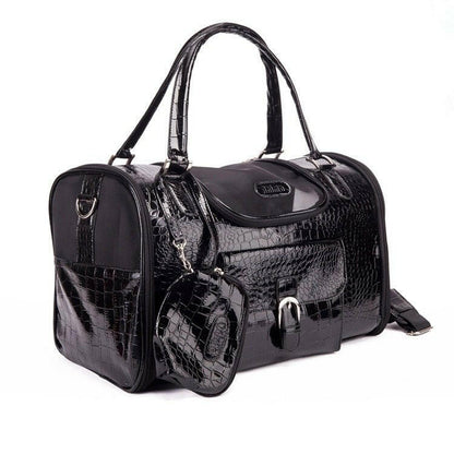 Brand Crocodile PU Leather Dog Carrier Bag. - linilee