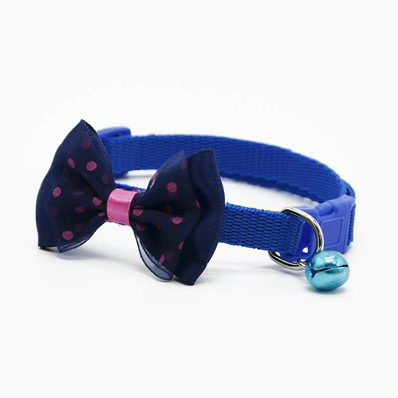 Collars With Bowknot Bells Charm Necklace Cat collar - linilee