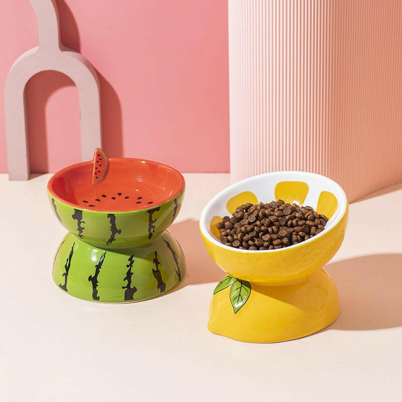 Bowl Ceramic Cat Food Bowl. - linilee