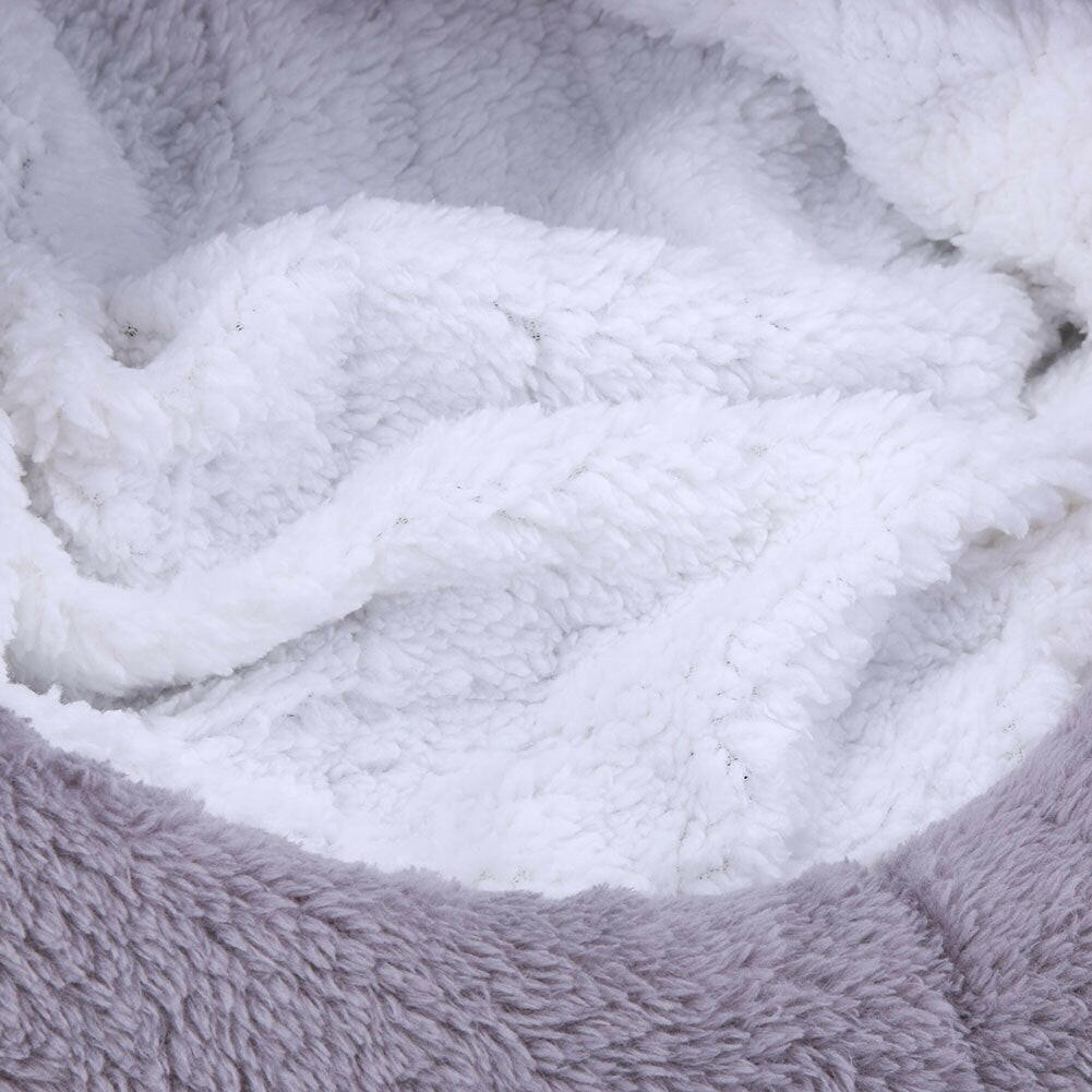 Coral Fleece Cat Sleeping Bag Bed. - linilee