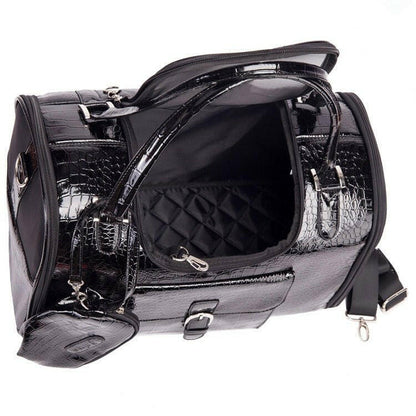 Brand Crocodile PU Leather Dog Carrier Bag. - linilee