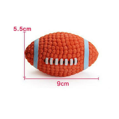 Dog Toys Latex Rugby Tennis. - linilee