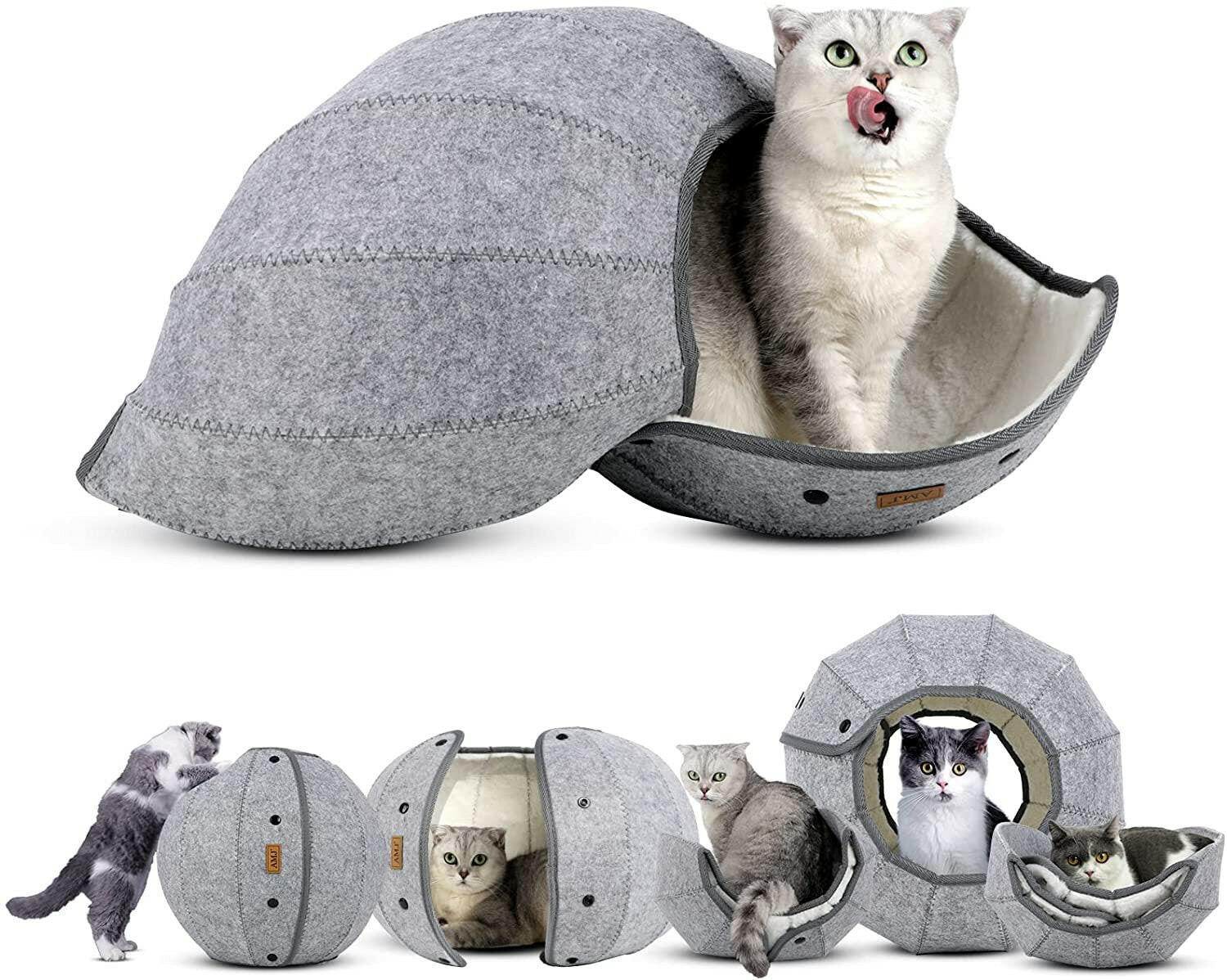 Foldable Pet Bed Cat Kennel. - linilee