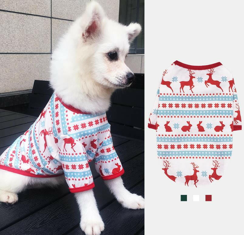 Christma Elk Cute Dog Clothes - linilee