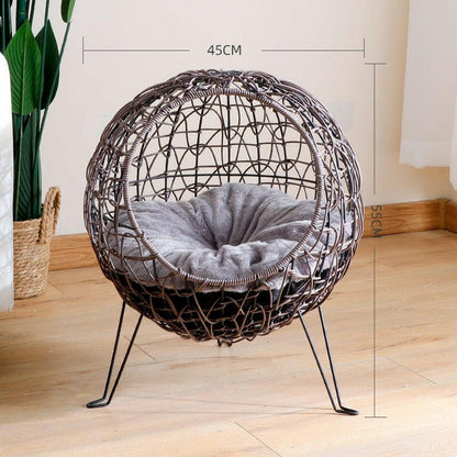 Rattan Warm Semi Closed Rattan Woven All Season. - linilee