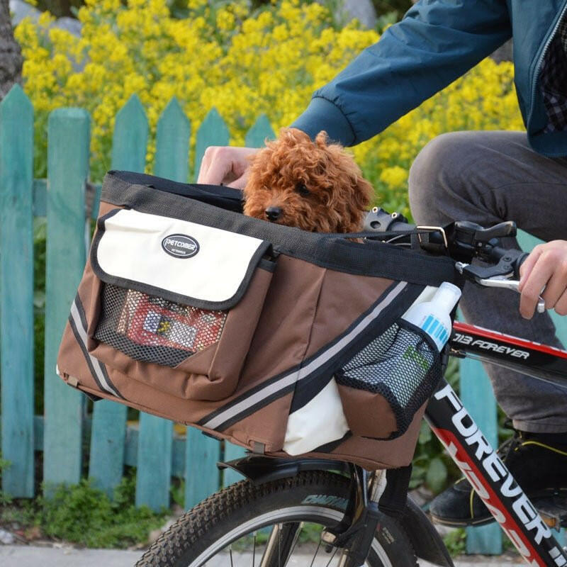 dog bicycle carrier bag basket. - linilee