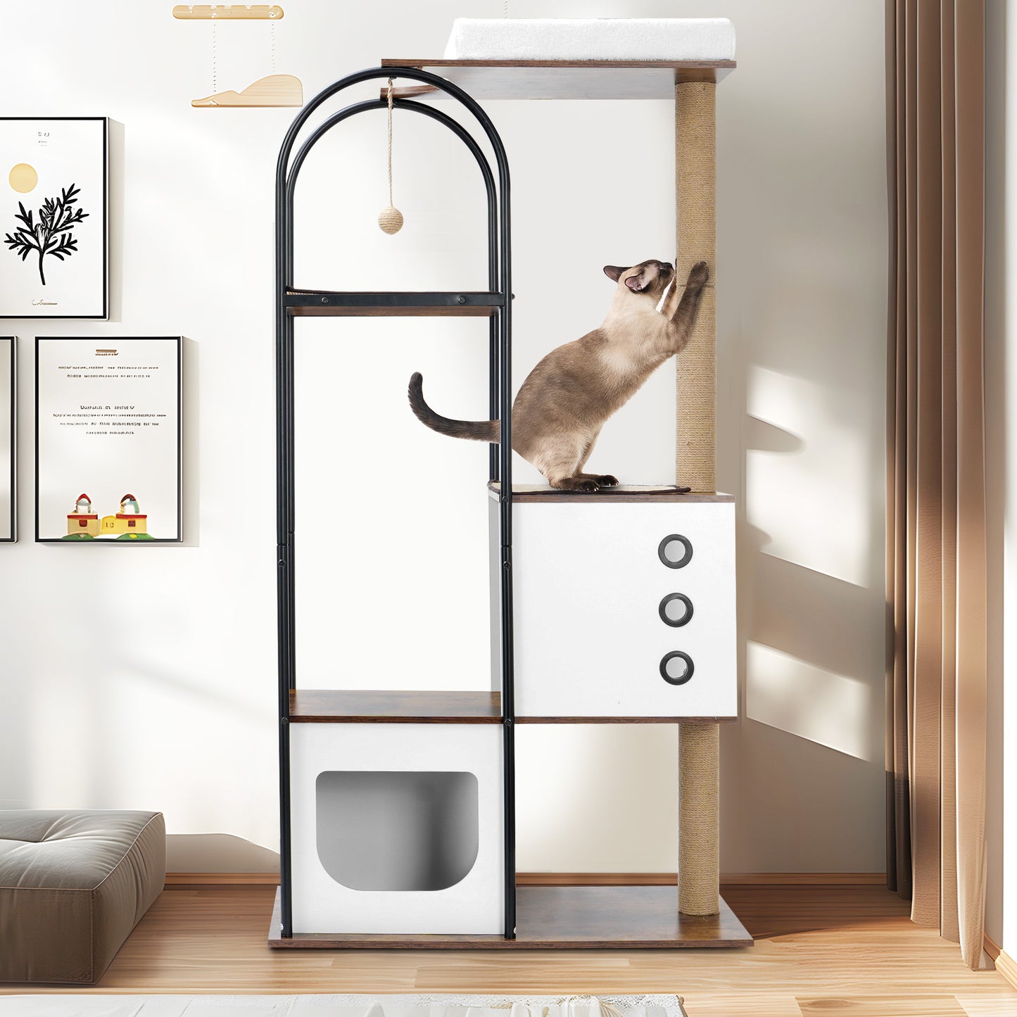 cat climbing frame, - linilee