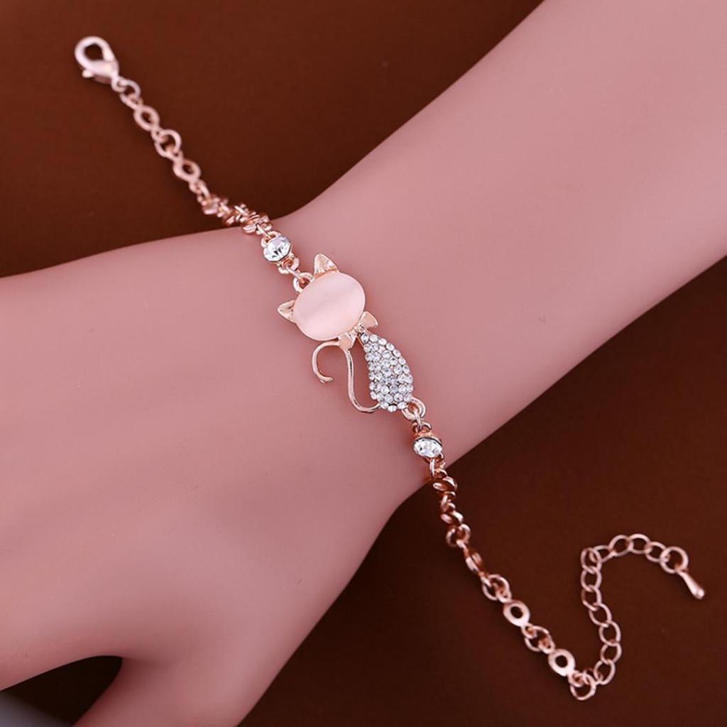 Lovely Cat Pendant Bangle - linilee