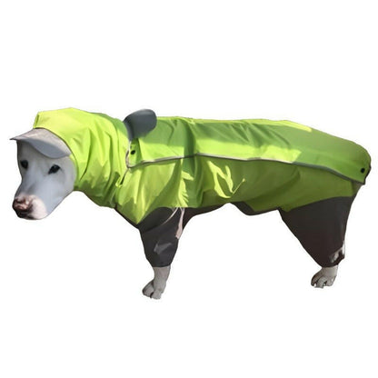 Large Dog Clothes Waterproof Rain Jumpsuit. - linilee