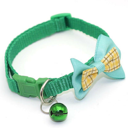 New Pet Lattice Bow Collar For Cats Cat collar - linilee