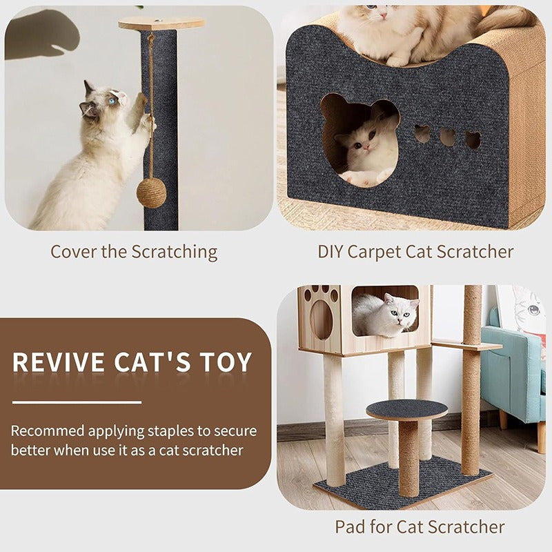 Self-adhesive Carpet Cats Scratch Board - linilee