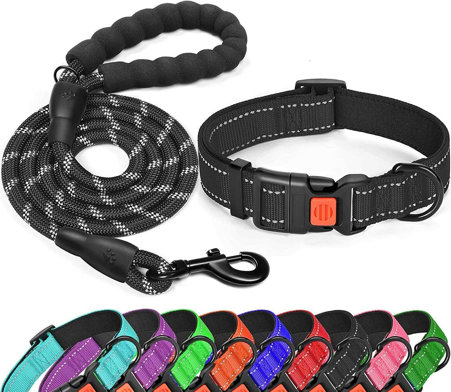 Dog Collar Leash. - linilee