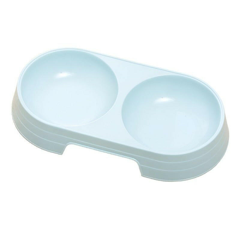 Macarone Double Pet Bowl Plastic . - linilee