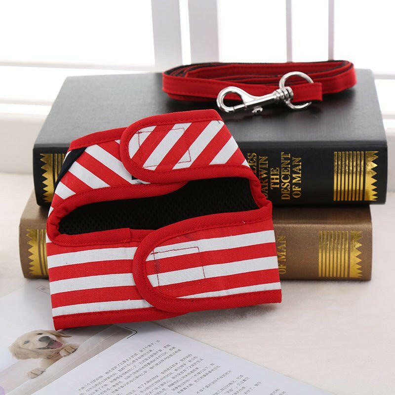 Dog Navy Chest Strap. - linilee