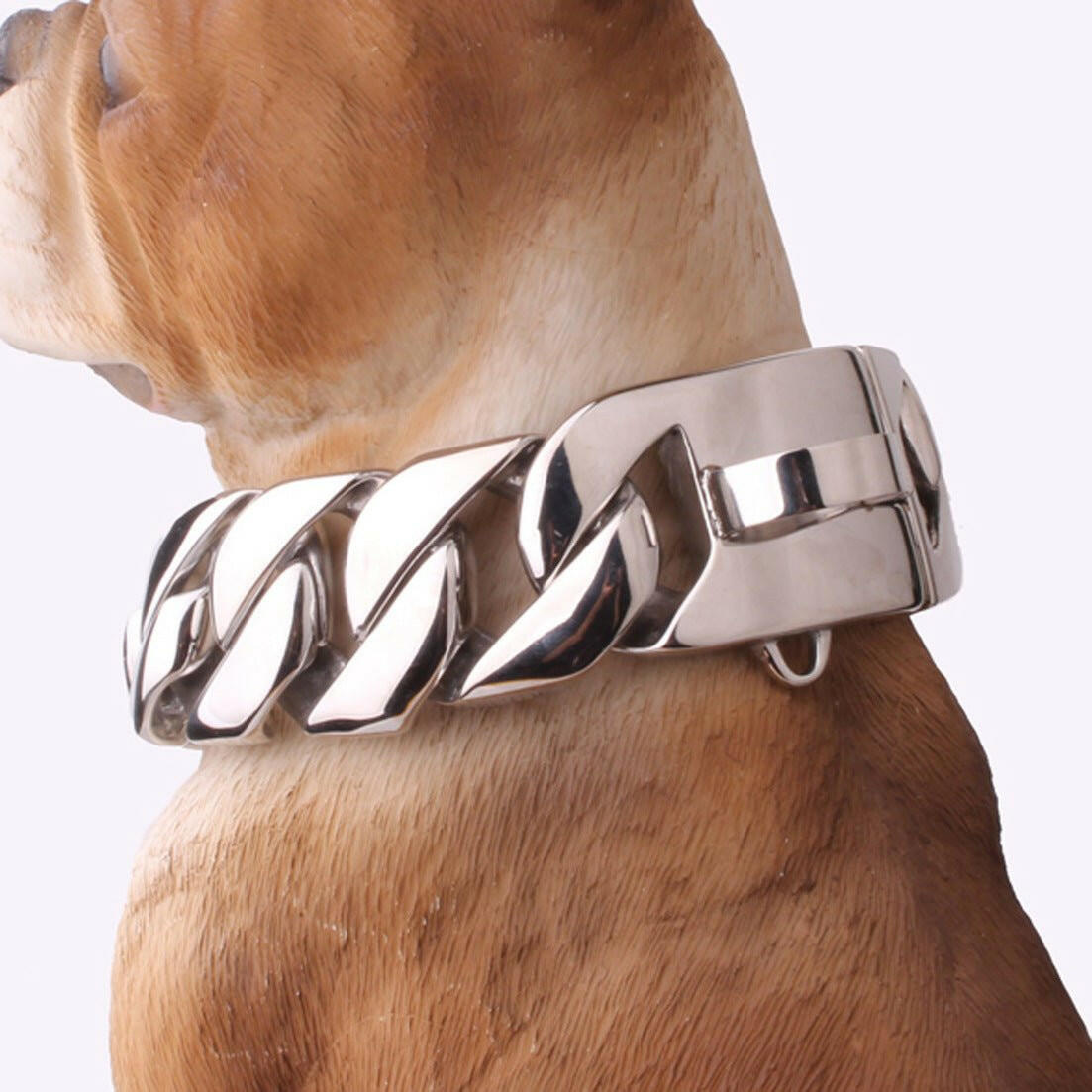 32mm Stainless Steel Dog Collar. - linilee