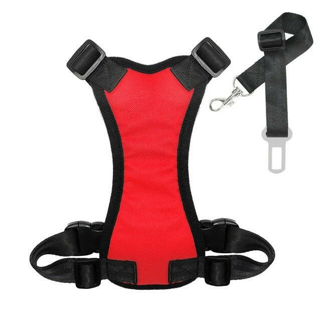 Soft Padded Vest Vehicle Seatbelt Lead Leash. - linilee