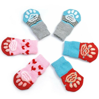 4pcs/set Dog Shoes Lovely Warm. Dog Socks - linilee