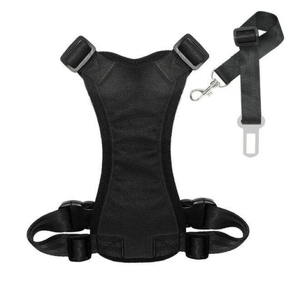 Soft Padded Vest Vehicle Seatbelt Lead Leash. - linilee