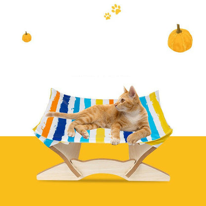 Pet Bed Wooden Cat Hammock. - linilee