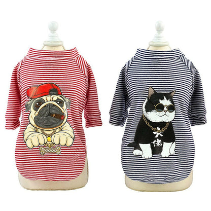 Cotton Pet Clothes Puppy Shirt Summer Dog Vest T-shirts S-2XL - linilee