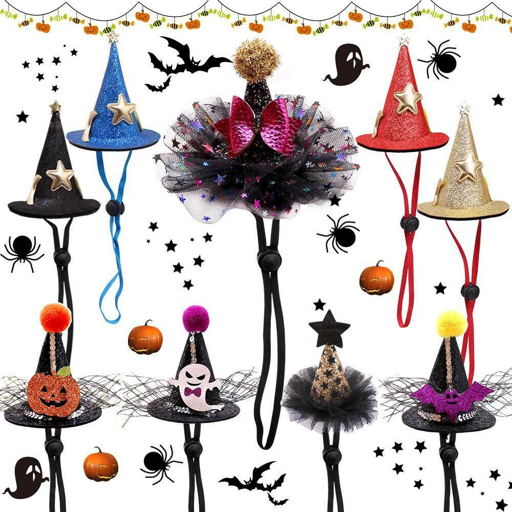 Cute Adjustable Decorations Mini Pet Dog Cat Halloween Hat - linilee