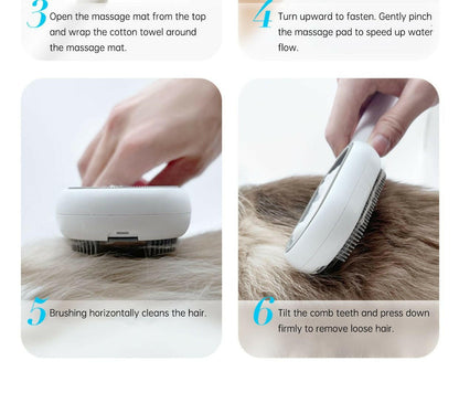 2 In 1 Hair Removal Cleaning Double Side cat Grooming - linilee