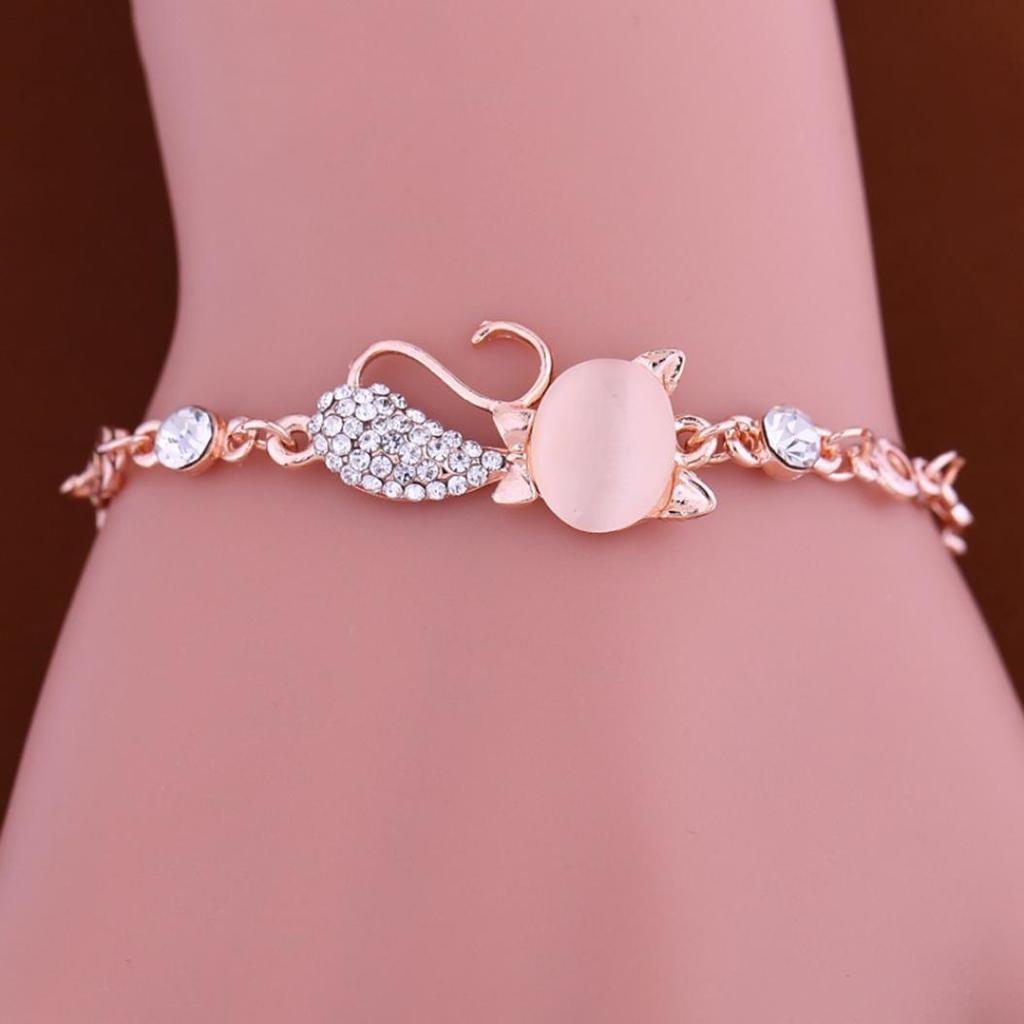 Lovely Cat Pendant Bangle - linilee