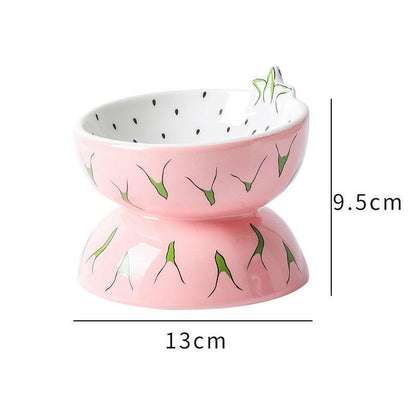 Bowl Ceramic Cat Food Bowl. - linilee