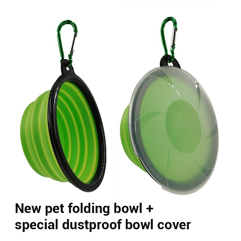 Silicone Dog Bowl Travel Folding Dog Bowl. - linilee